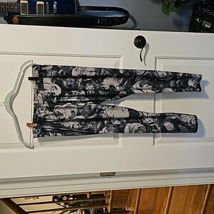 EVERLAST SPORT SZ L FLOWER PRINT LEGGINGS